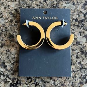 NWT - Gold-tone Earrings, Ann Taylor